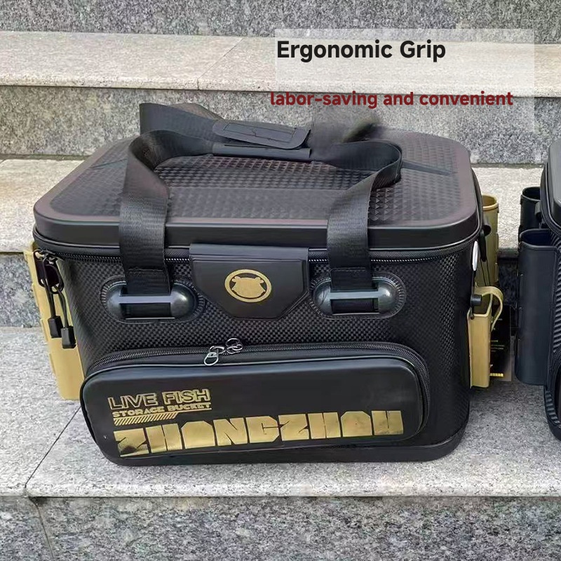 Fishing Kayak Crate - Taşınabilir Kalınlaştırılmış EVA Balıkçılık Çantası Canlı